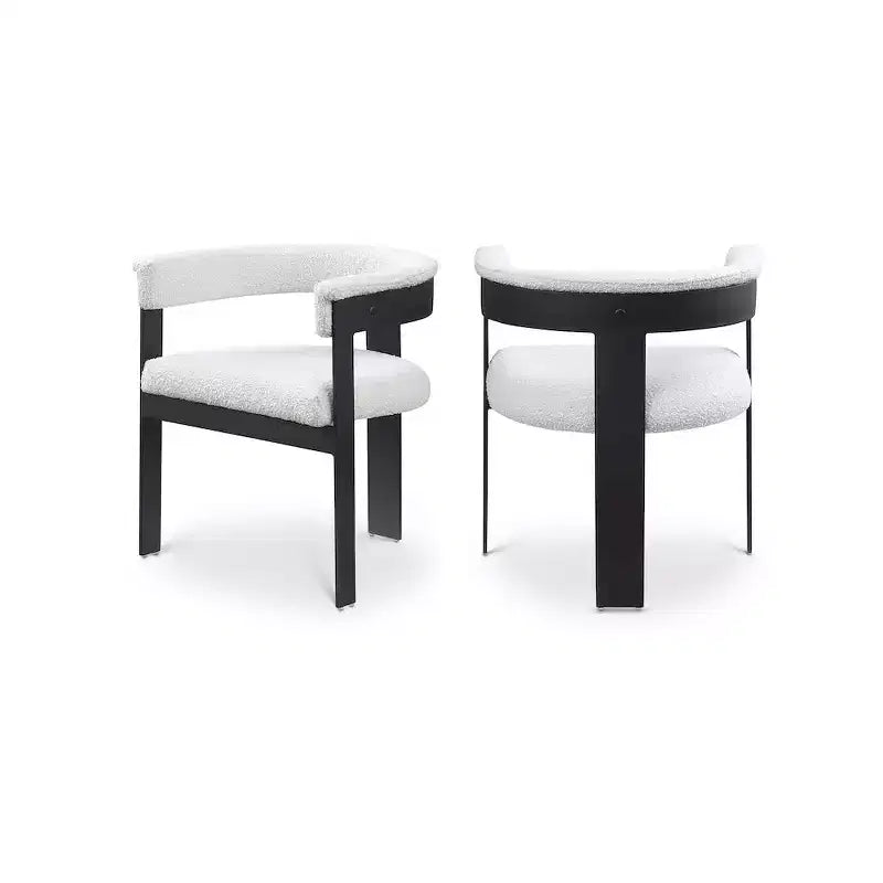 Meridian Furniture, Chaises de salle à manger Romeo Boucle (Lot de 2)