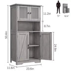 Meuble de rangement de salle de bain, meuble de rangement de linge autonome avec portes et étagères, meuble de rangement de cuisine en bois, pour salon,