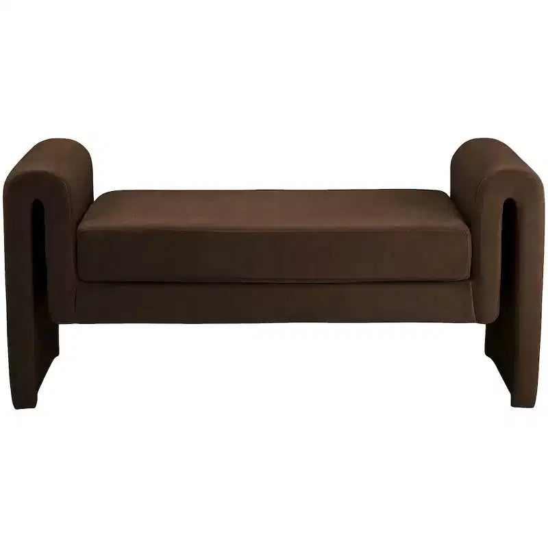 Meridian Furniture,Banc en velours Sloan