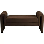 Meridian Furniture,Banc en velours Sloan
