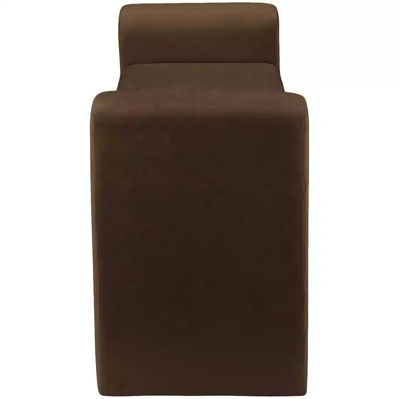 Meridian Furniture,Banc en velours Sloan