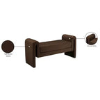 Meridian Furniture,Banc en velours Sloan