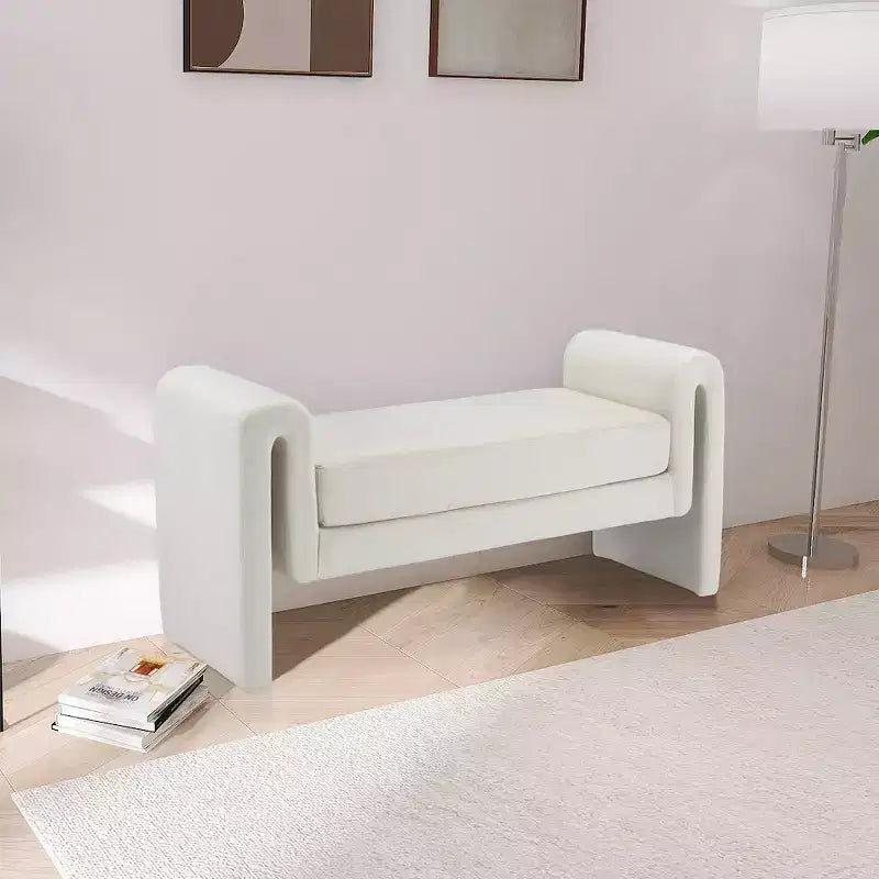 Meridian Furniture,Banc en velours Sloan