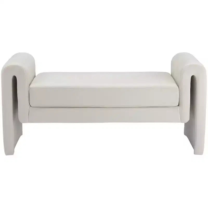 Meridian Furniture,Banc en velours Sloan