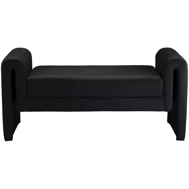 Meridian Furniture,Banc en velours Sloan