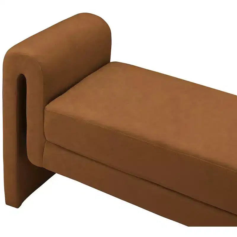 Meridian Furniture,Banc en velours Sloan