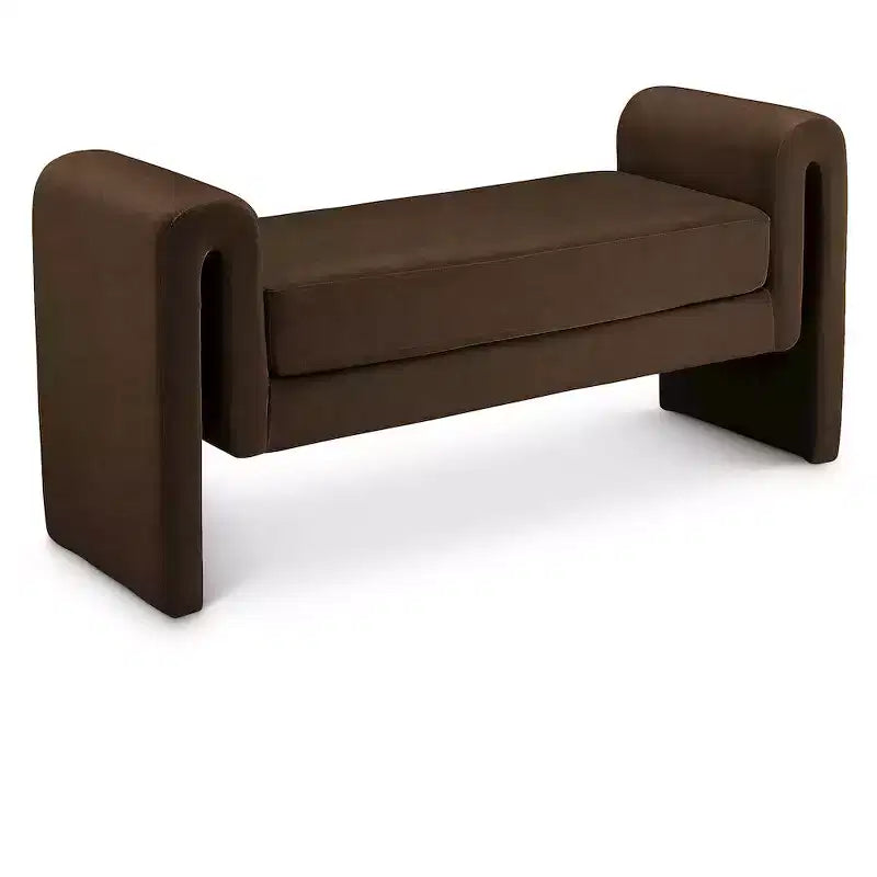 Meridian Furniture,Banc en velours Sloan