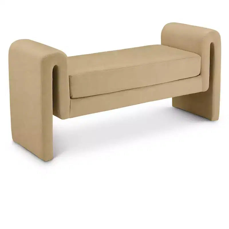 Meridian Furniture,Banc en velours Sloan