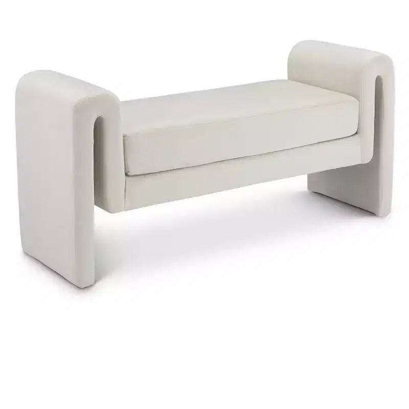 Meridian Furniture,Banc en velours Sloan