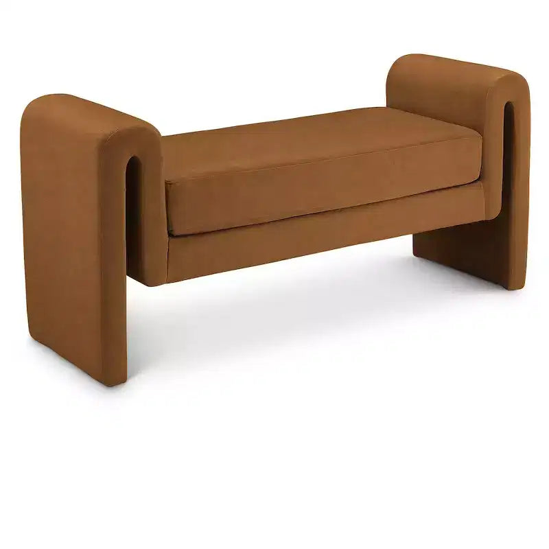 Meridian Furniture,Banc en velours Sloan