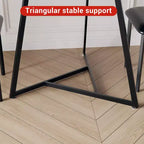 Ensemble de salle à manger rond 2 personnes – Table peu encombrante et chaises rembourrées, ensemble de cuisine moderne pour petits espaces
