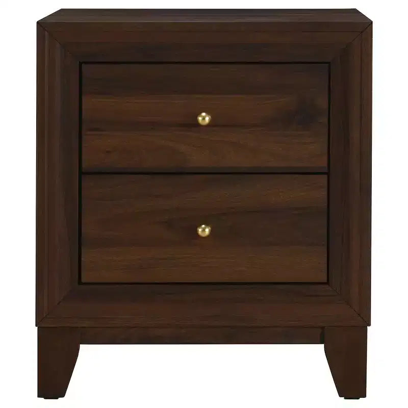 Table de chevet à 2 tiroirs Coaster, Welsley, noyer