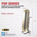 Chauffage portatif Fostoria, 1, triphasé, aluminium, 240V CA H95-FSP-3
