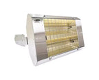 Fostoria Infrared Quartz Electric Heater, 1 Phase, Stainless Steel, 480V AC
