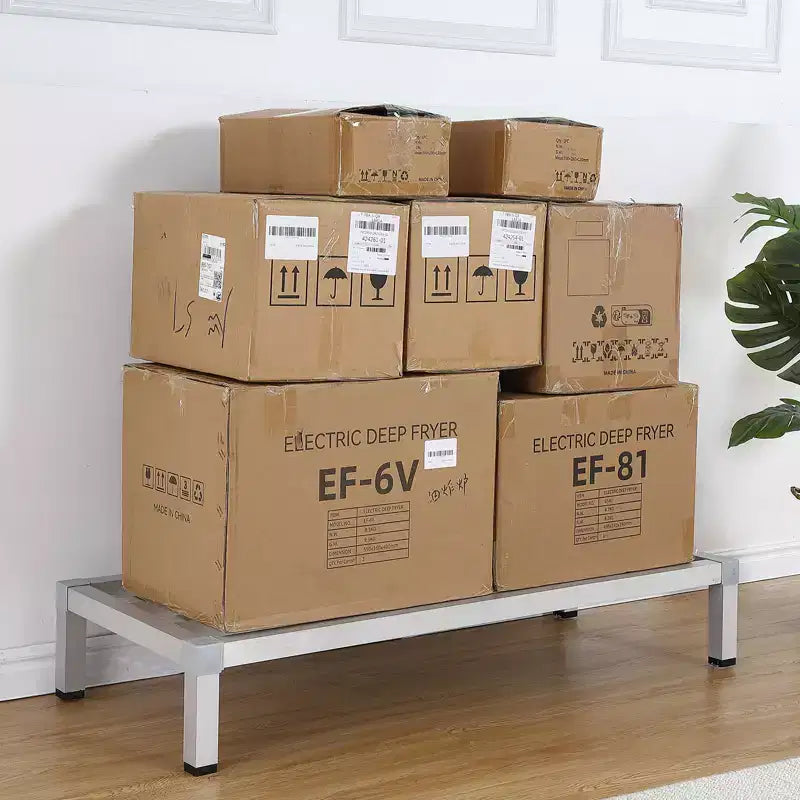 Rayonnage de Stockage 122 cm x 35,5 cm, 20 cm Au-dessus du Sol, Étagère Basse au Sol Utilisée pour le Stockage dans les Cuisines, Restaurants, Supermarchés, Épiceries