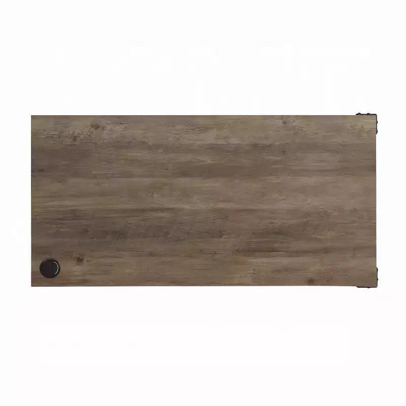 Bureau d'ordinateur rustique Okak avec étagères de rangement et tiroir/placard, bureau d'écriture multifonctionnel pour l'étude, le bureau, le studio