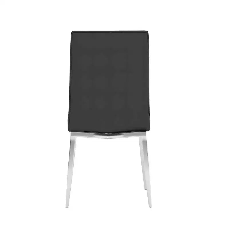 Chintaly Imports, Chaise d'appoint rembourrée à dossier courbé moderne - Lot de 4