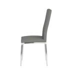 Chintaly Imports, Chaise d'appoint rembourrée à dossier courbé moderne - Lot de 4