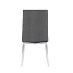 Chintaly Imports, Chaise d'appoint rembourrée à dossier courbé moderne - Lot de 4