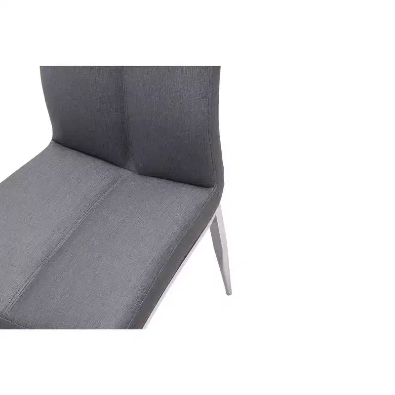 Chintaly Imports, Chaise d'appoint rembourrée à dossier courbé moderne - Lot de 4