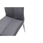 Chintaly Imports, Chaise d'appoint rembourrée à dossier courbé moderne - Lot de 4