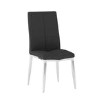 Chintaly Imports, Chaise d'appoint rembourrée à dossier courbé moderne - Lot de 4