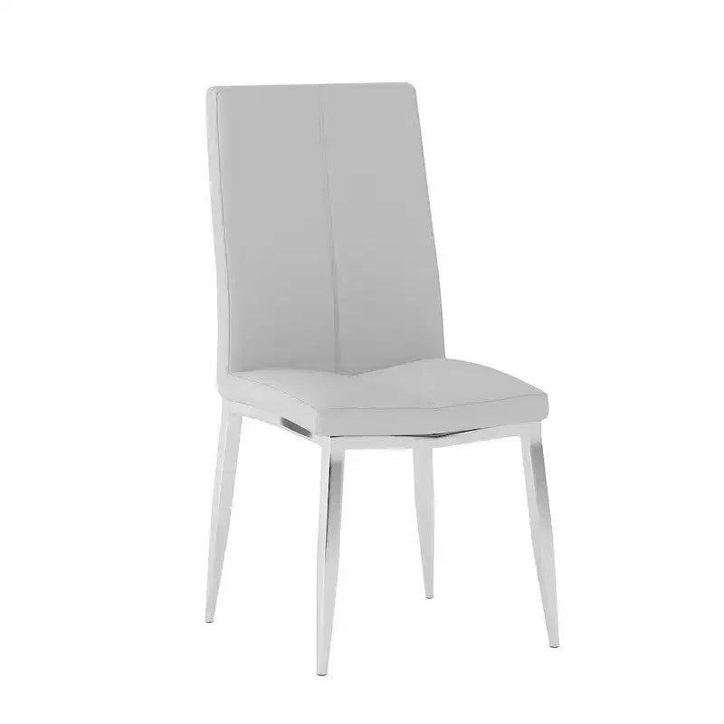 Chintaly Imports, Chaise d'appoint rembourrée à dossier courbé moderne - Lot de 4