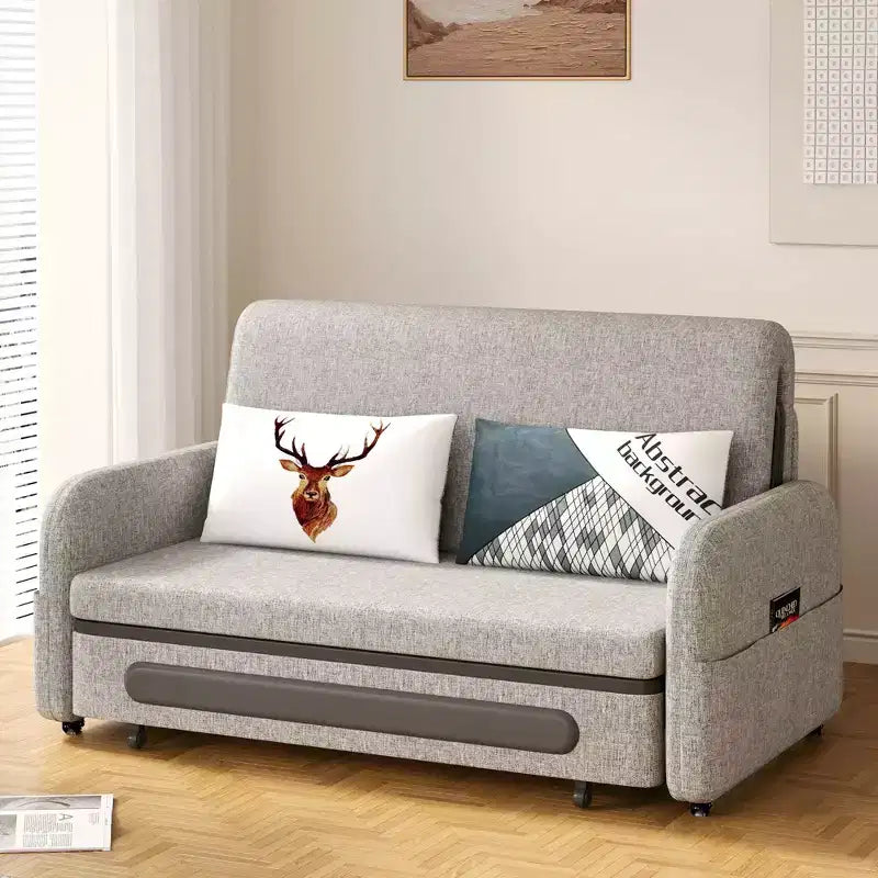Gaoyangjiaju Canapé-lit convertible 94 cm à 225 cm avec rangement caché et roulettes verrouillables
