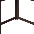 HomeRoots 36 Table console d'angle en bois massif Espresso vieilli