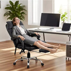 Chaise de bureau, Appui-tête et support lombaire réglables, Accoudoirs réversibles