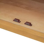 Bahut buffet 4 portes Luxystar avec grand rangement, portes en verre et étagères réglables pour salle à manger et salon, bois naturel
