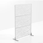 MAYEERTY Paravent en Acier Galvanisé Diviseur d'Intérieur et d'Extérieur Paravent Décoratif Autoportant pour Balcon Jardin 1 pièce