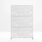 MAYEERTY Paravent en Acier Galvanisé Diviseur d'Intérieur et d'Extérieur Paravent Décoratif Autoportant pour Balcon Jardin 1 pièce