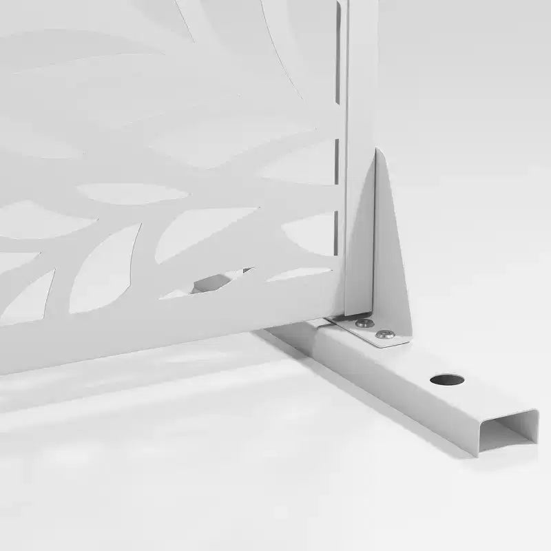 MAYEERTY Paravent en Acier Galvanisé Diviseur d'Intérieur et d'Extérieur Paravent Décoratif Autoportant pour Balcon Jardin 1 pièce