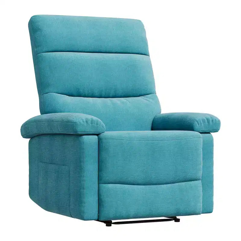 GustoWave Fauteuil inclinable manuel en tissu avec poche latérale, canapé simple réglable avec support dorsal ergonomique pour chambre d'enfant