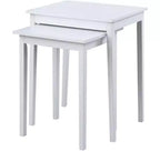 HomeStock Table d'appoint rectangulaire de 26,25 po H en bois blanc 1 pièce