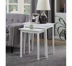 HomeStock Table d'appoint rectangulaire de 26,25 po H en bois blanc 1 pièce