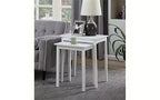 HomeStock Table d'appoint rectangulaire de 26,25 po H en bois blanc 1 pièce