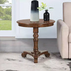 HomeStock Table d'appoint avec plateau rectangulaire en MDF (panneau de fibres à densité moyenne) marron de 64,7 cm de hauteur - 1 pièce