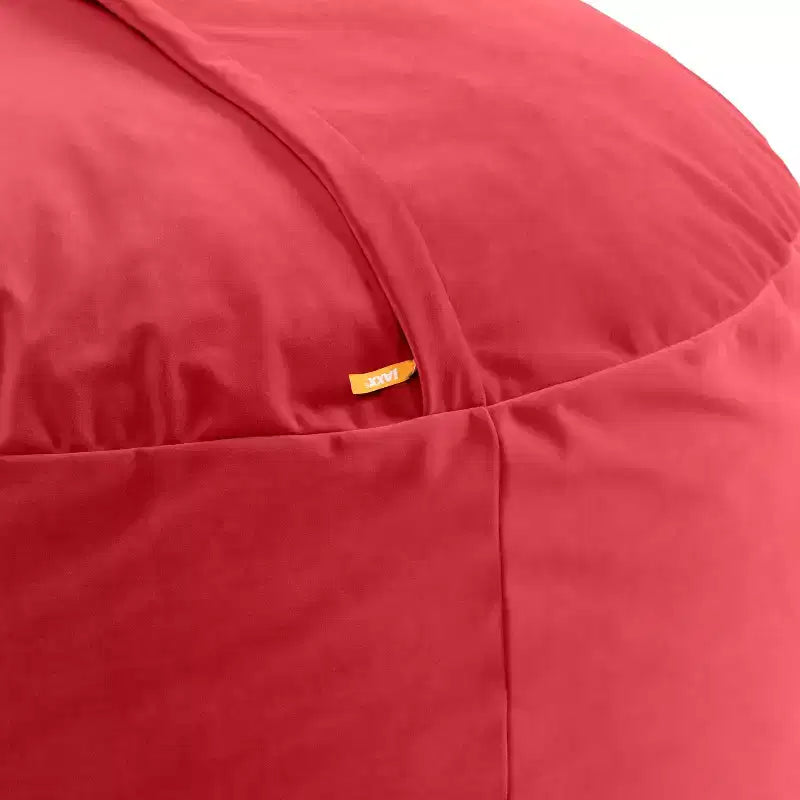 Jaxx Saxx de 4 pieds - Grand pouf rond pour adultes - Velours luxuriant