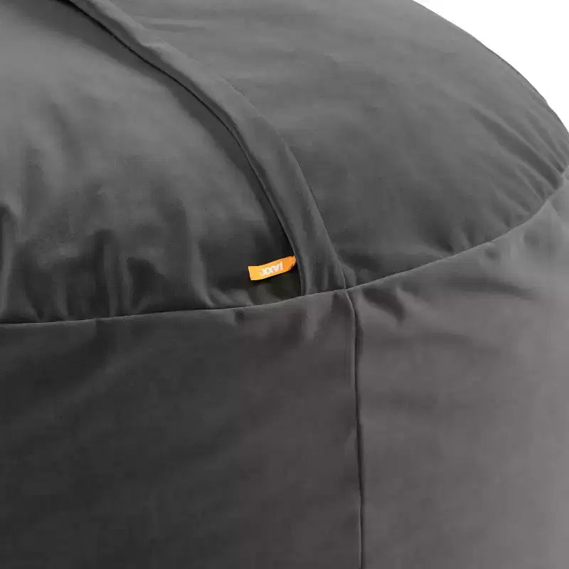 Jaxx Saxx de 4 pieds - Grand pouf rond pour adultes - Velours luxuriant