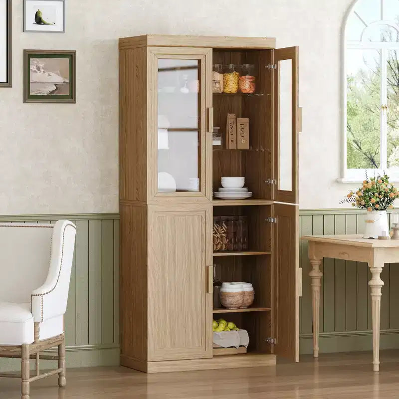MAYEERTY Meuble de rangement autoportant en bois, pour la maison, le bureau, les petits espaces, marron, 36*31*16in