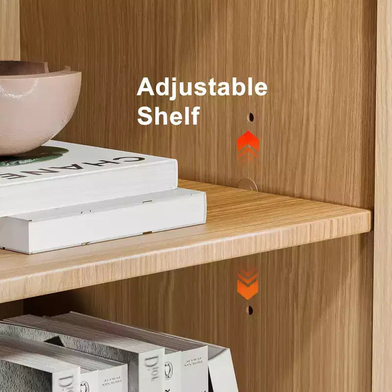 MAYEERTY Meuble de rangement autoportant en bois, pour la maison, le bureau, les petits espaces, marron, 36*31*16in