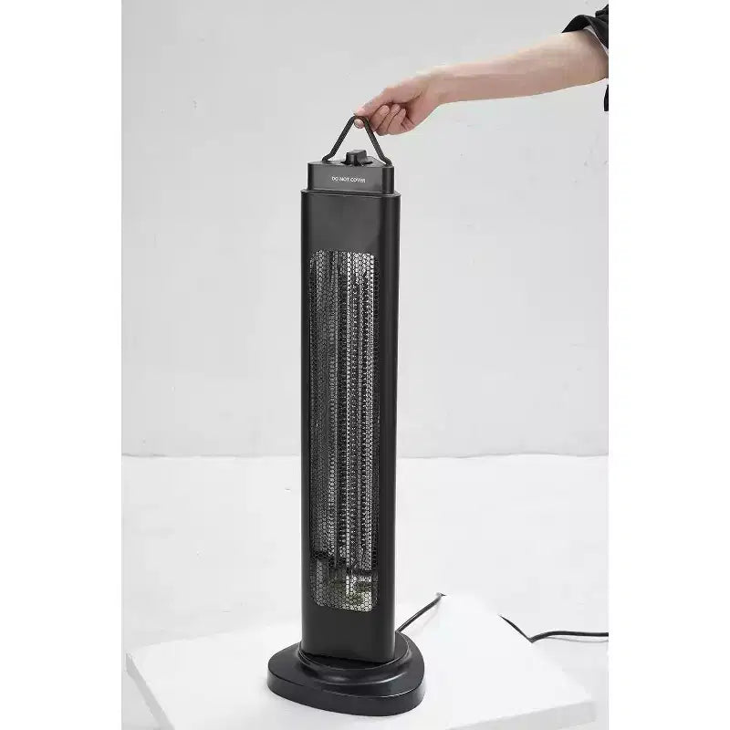 Chauffage de terrasse infrarouge d'extérieur Acekool, 3 niveaux de chauffe (500 W/1000 W/1500 W), chauffage électrique de 35 pouces avec télécommande et minuterie, étanche, silencieux.