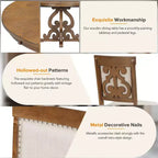 Ensemble de salle à manger GDFStudio Ford 5 pièces avec table extensible et chaises rembourrées