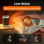 Chauffage d'appoint en céramique portable 1500W avec thermostat réglable, protection contre le basculement et la surchauffe, usage intérieur silencieux, chauffage pour petite pièce/bureau.