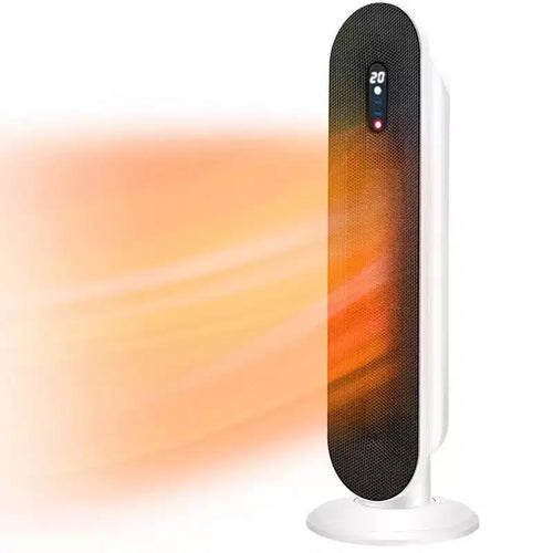 1500W Ceramic Tower Space Heater with Oscillation Thermostat Timer for Indoor Use