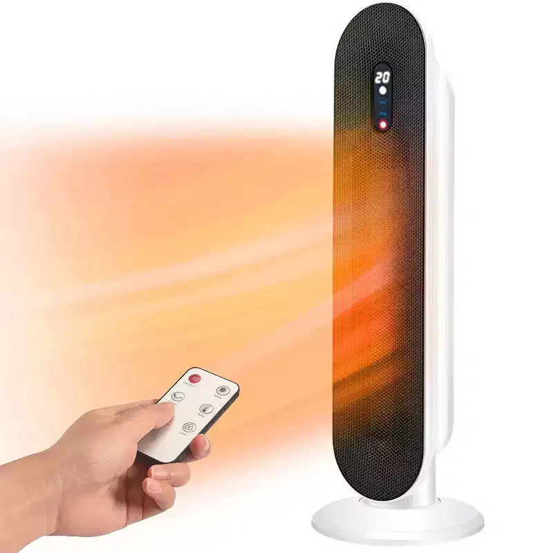 Chauffage colonne en céramique 1500 W avec thermostat, minuterie et oscillation pour usage intérieur