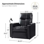 Fauteuil inclinable en cuir véritable Flora|HULALA HOME