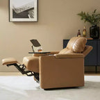 Fauteuil inclinable en cuir véritable Flora|HULALA HOME